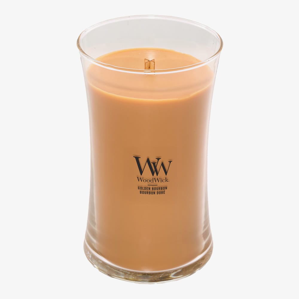 WoodWick Golden Bourbon Large Hourglass Candle 2654084E