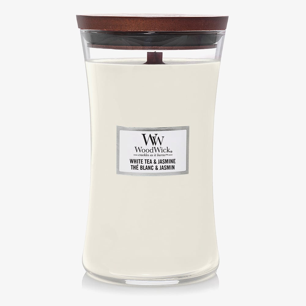 WoodWick White Tea Jasmine Large Hourglass Candle 93062E