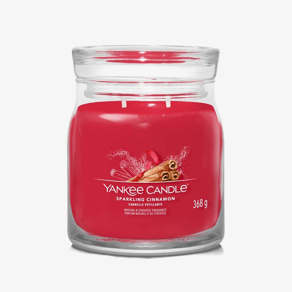 Yankee Candle Sparkling Cinnamon Signature Medium Jar Candle 1630009E