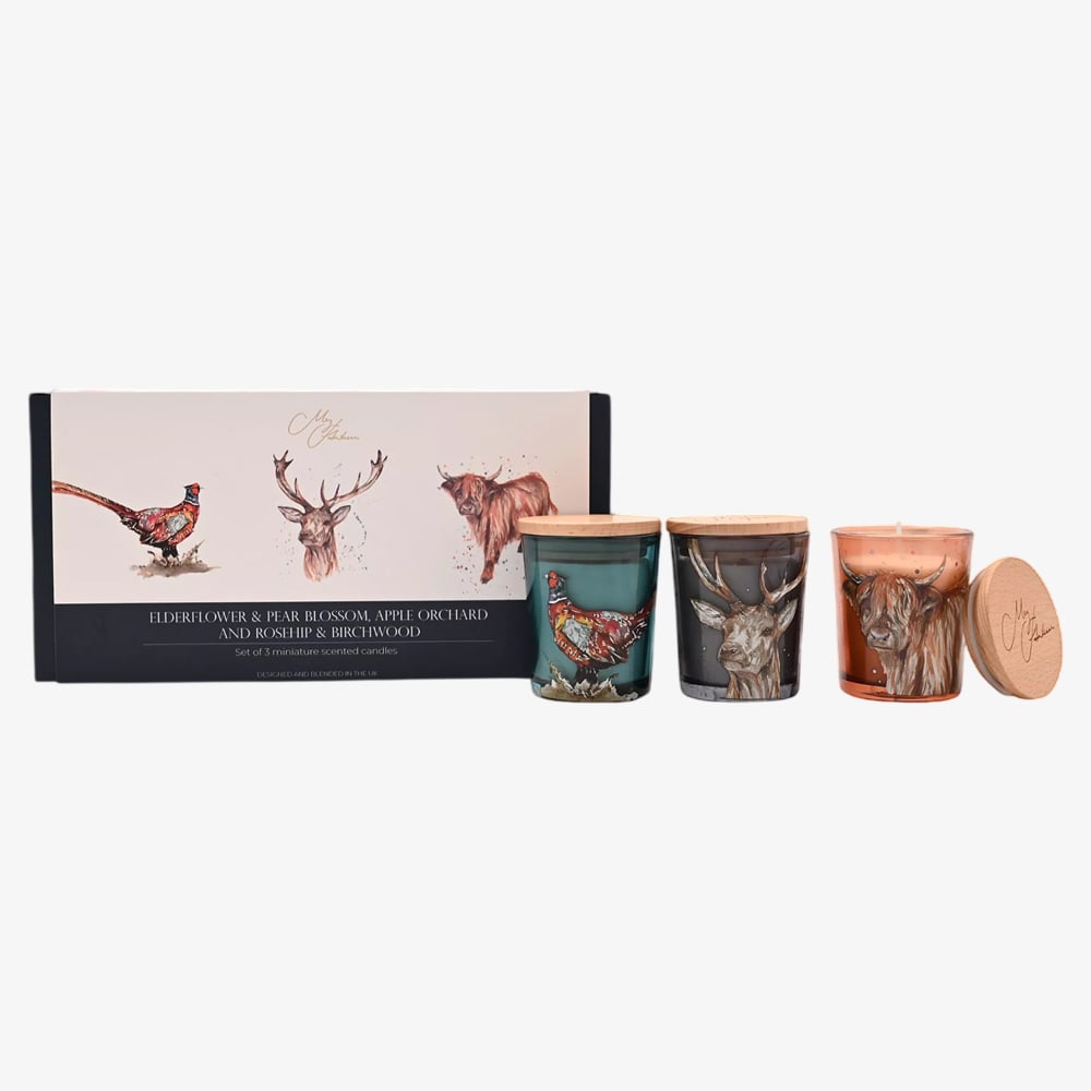 Mini Candles Set Of 3 -The Highlands MH1175