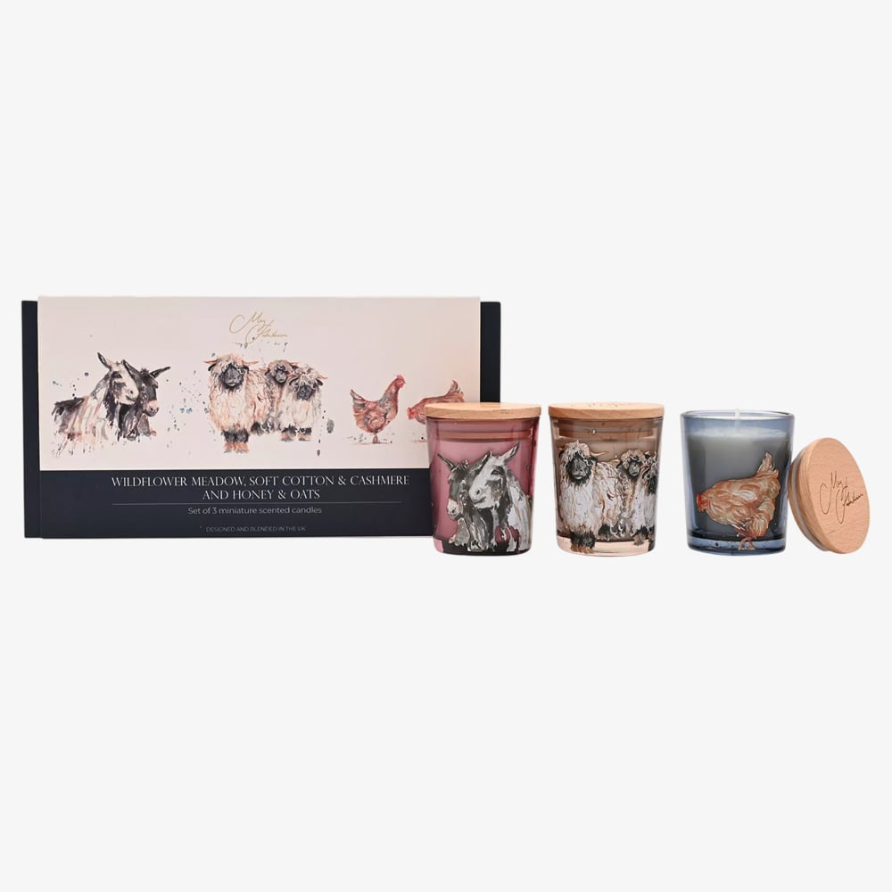 Mini Candles Set Of 3 - The Farm MH1176