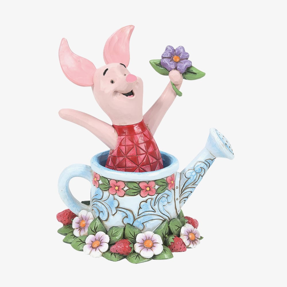 Disney Traditions Piglet In A Watering Can Figurine 6014320