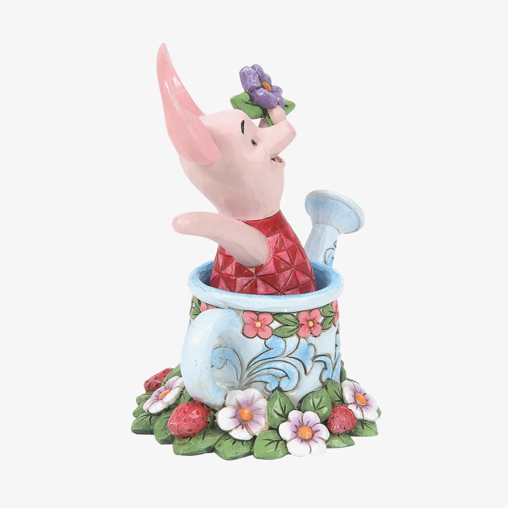 Disney Traditions Piglet In A Watering Can Figurine 6014320