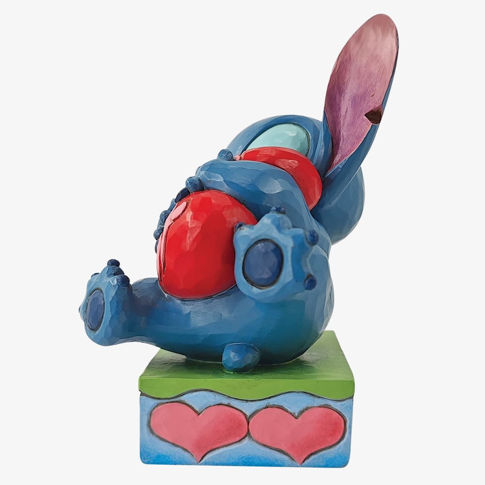 Disney Traditions Stitch Hugging A Heart Figurine 6014316