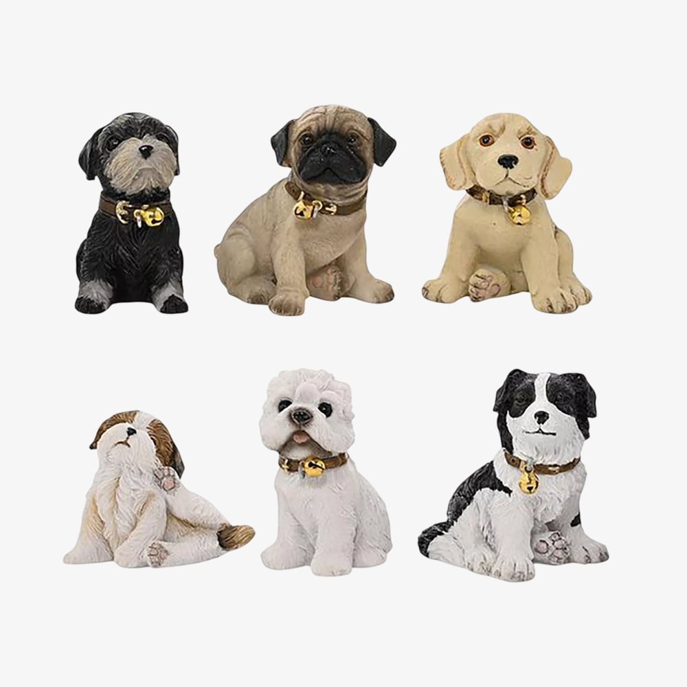 Best Of Breed 6 Piece Mini Dog Figurines BB688