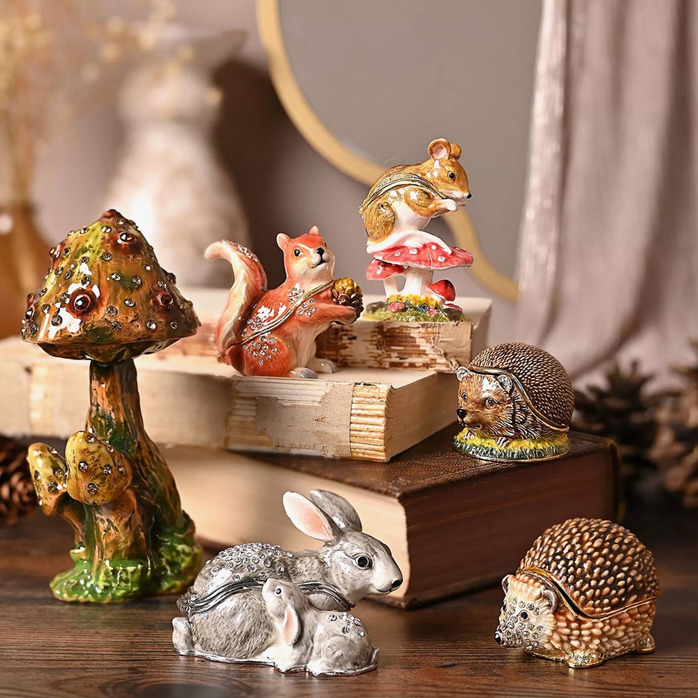 Treasured Trinkets Mouse On Toadstool Trinket Box 15233