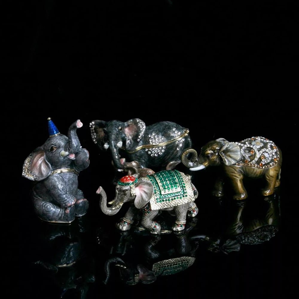 Treasured Trinkets Embellished Elephant Trinket Box 14706