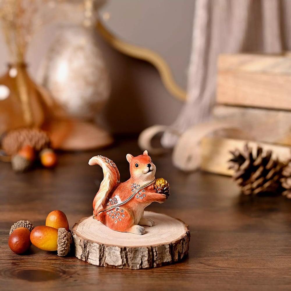 Treasured Trinkets Red Squirrel Trinket Box 15784
