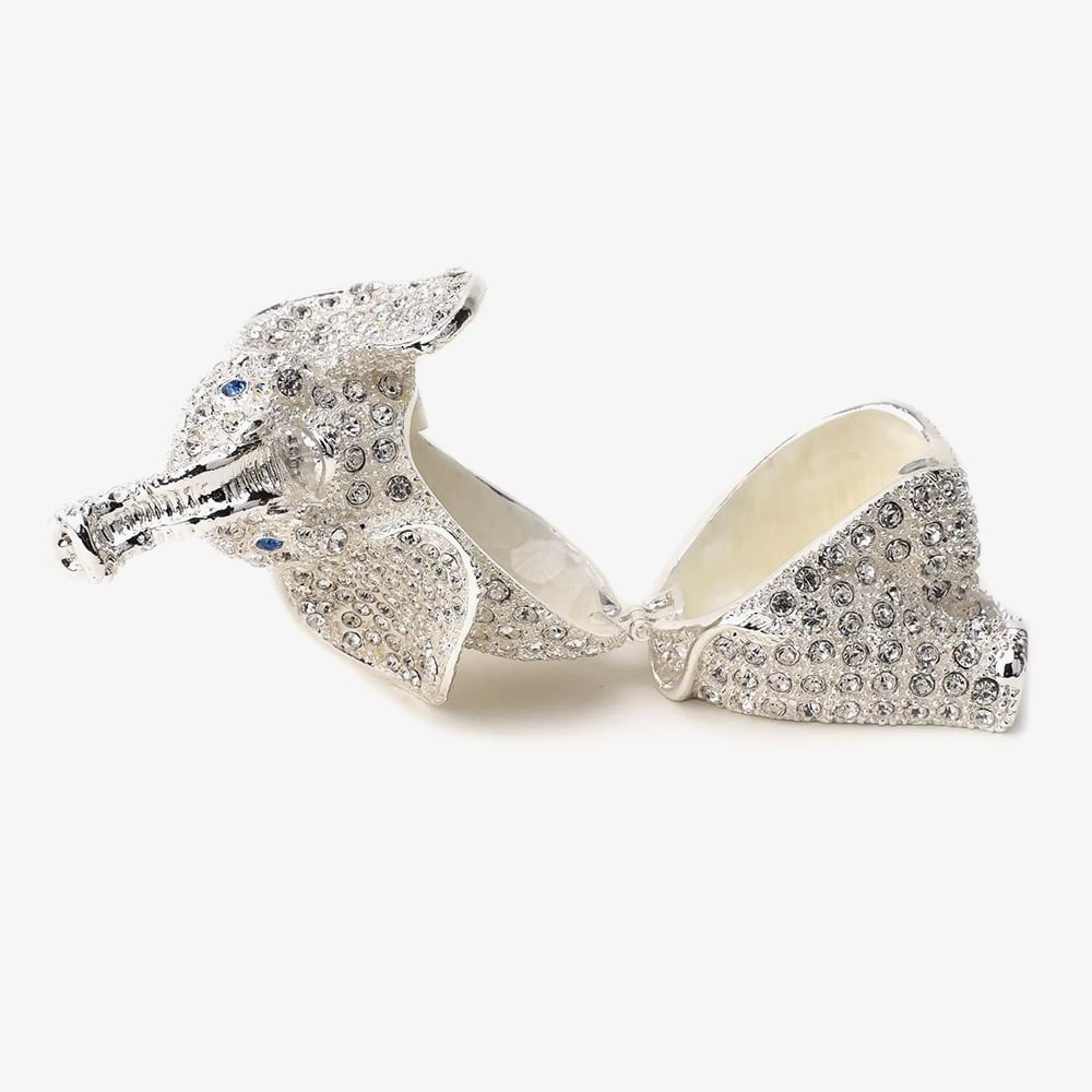 Treasured Trinkets Crystal Elephant Trinket Box 15714