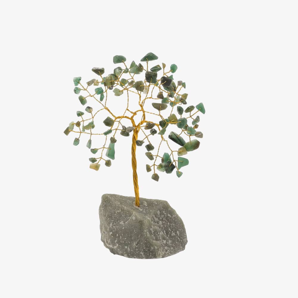 Small Green Gemstone Tree Luck Ornament SP3319