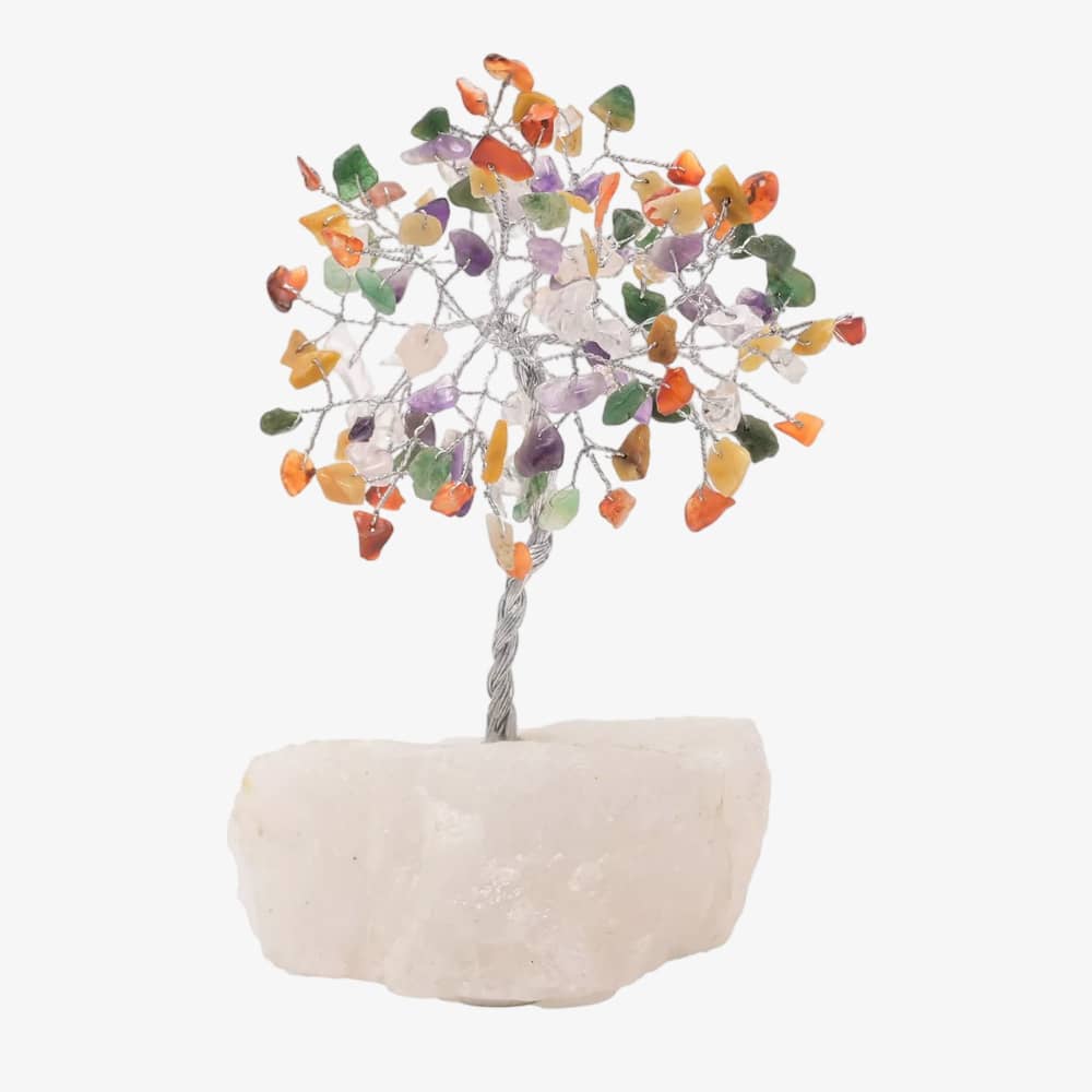Small Multicoloured Gemstone Tree Ornament SP3314