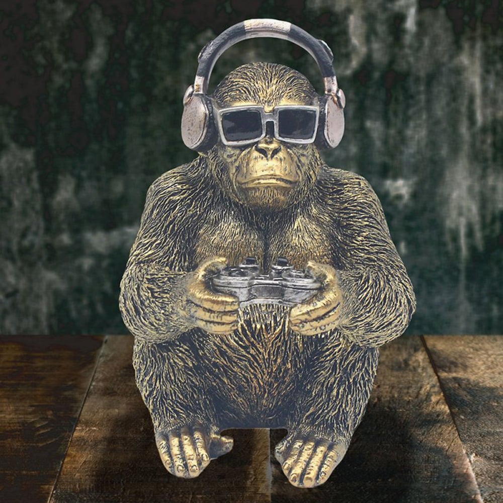 Animals With Attitude Gorilla Gamer Ornament LP76450