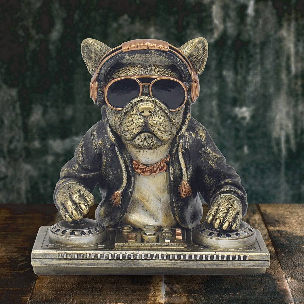 Animals With Attitude Frenchie Dj Ornament LP60505A