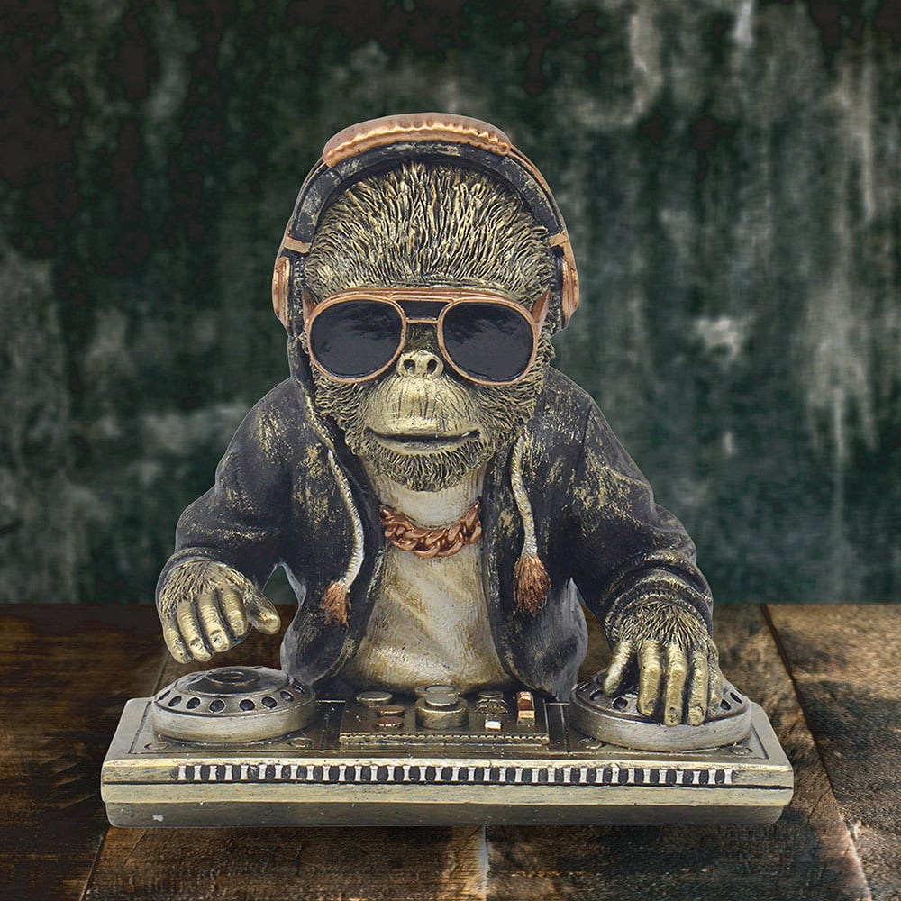 Animals With Attitude Gorilla Dj Ornament LP60506A