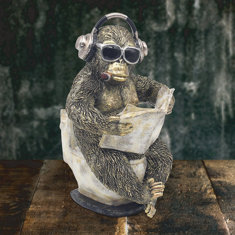 Animals With Attitude Loo Time Gorilla Ornament LP75658A