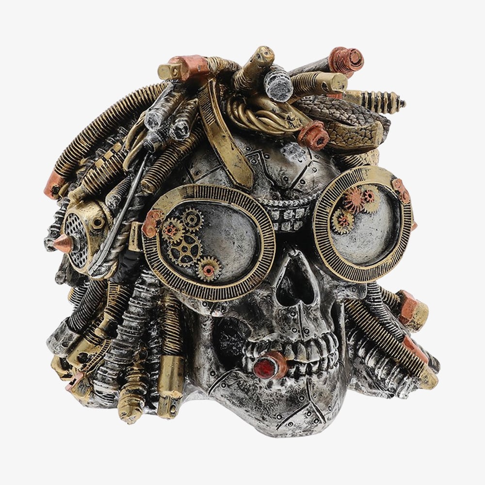 Steampunk Rasta Skull Ornament 351227