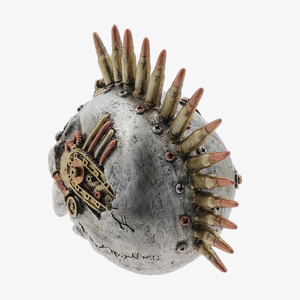Steampunk Skull With Mohawk Ornament 351221