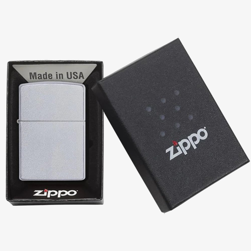 Zippo Satin Chrome Lighter 205-009785