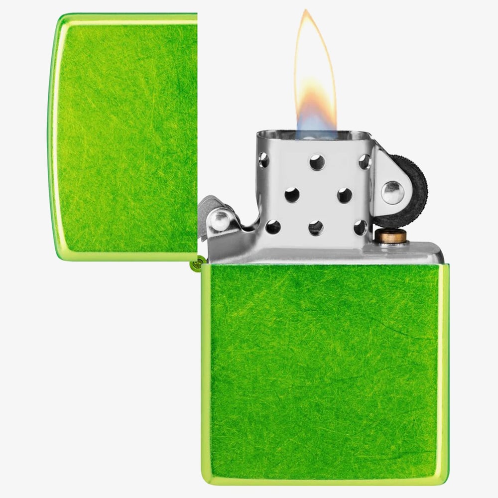 Zippo Classic Lurid Green Lighter 24513