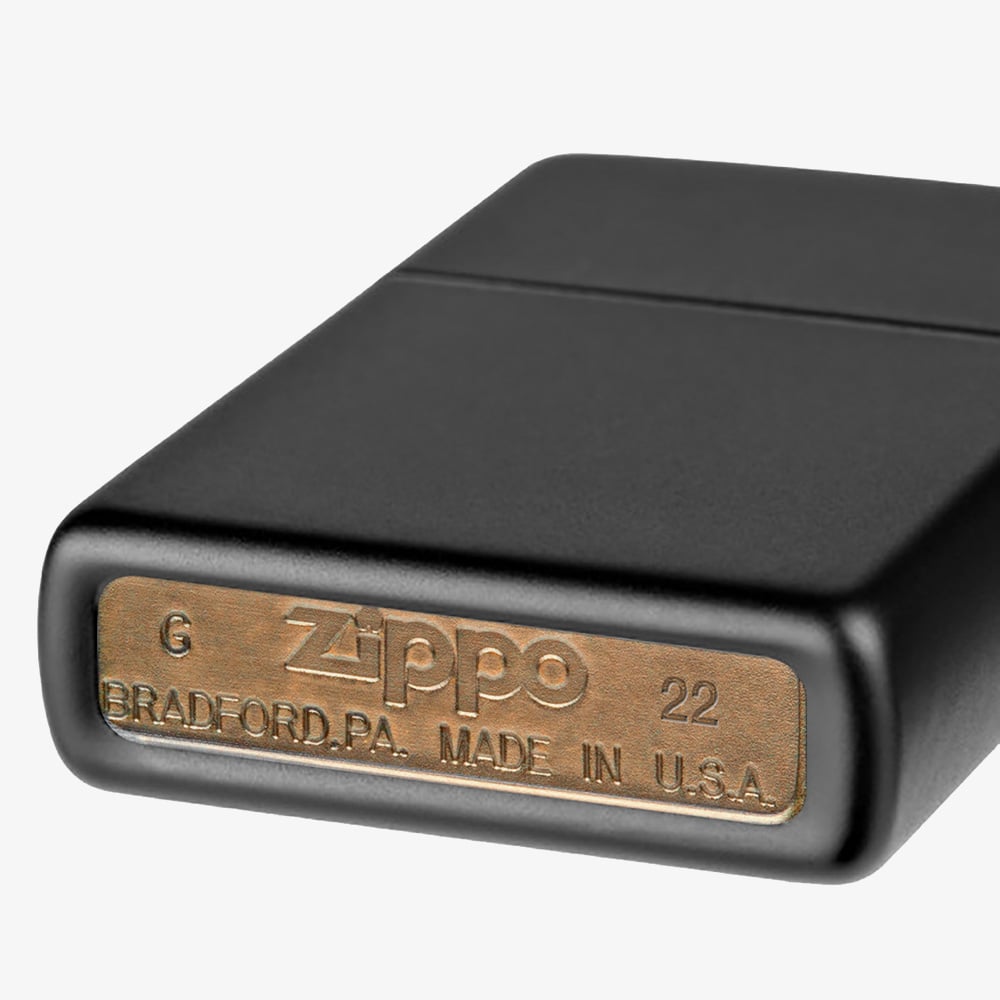 Zippo Matte Black Lighter 218L