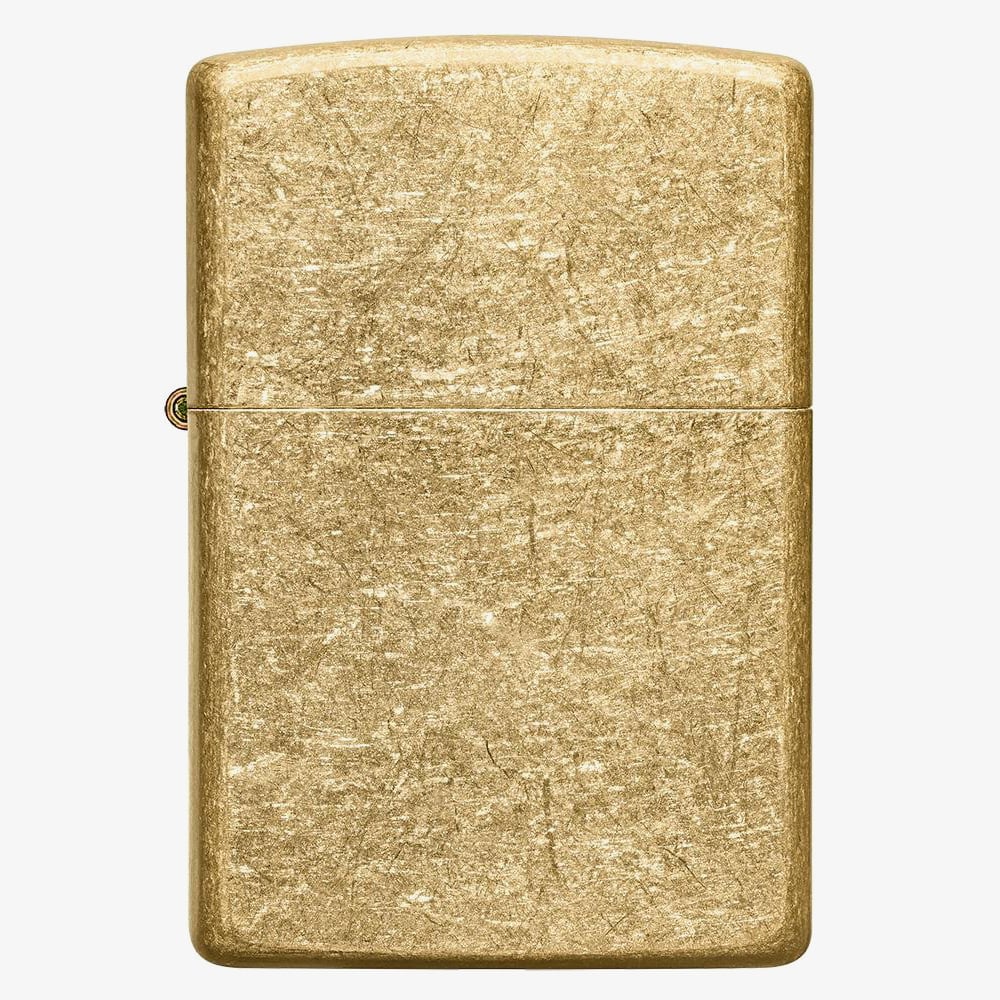 Zippo Tumbled Brass Lighter 49477