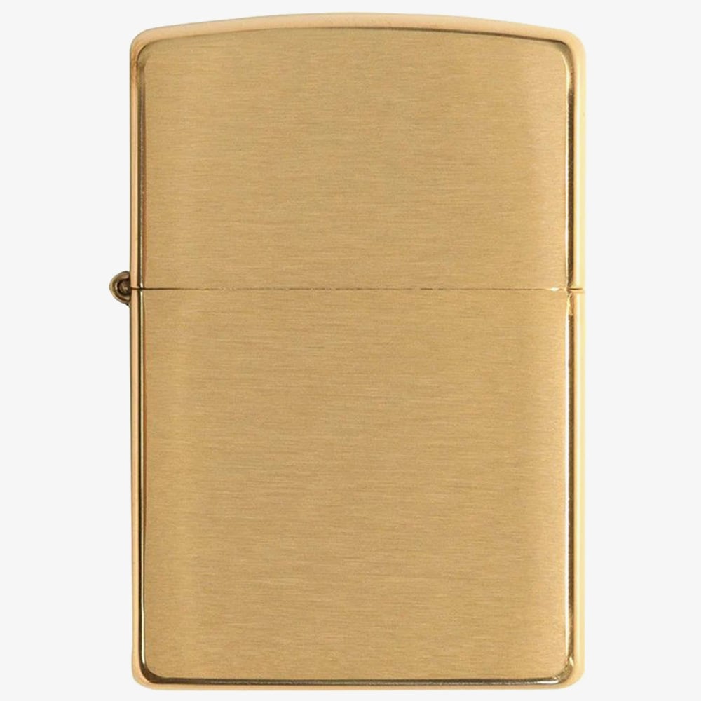 Zippo Armor Brushed Brass Lighter 168-000018