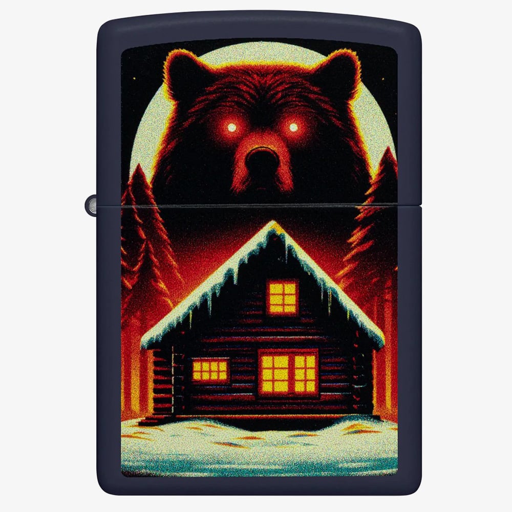 Zippo Matte Navy Cabin Design Lighter 46613