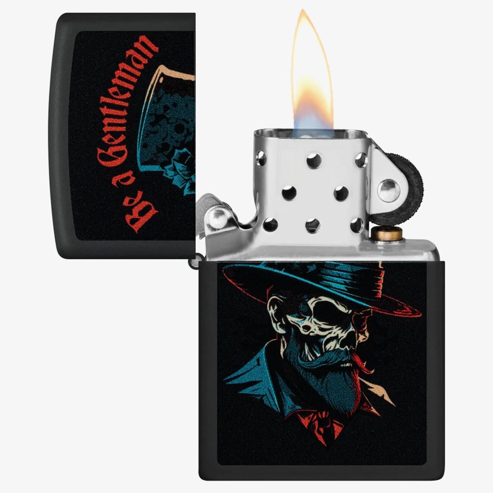 Zippo Matte Black Gentleman Lighter 46667