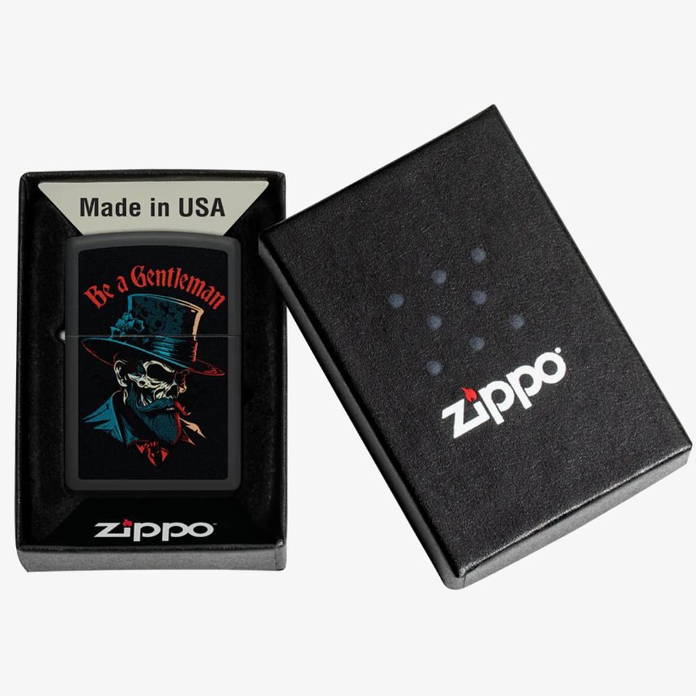 Zippo Matte Black Gentleman Lighter 46667