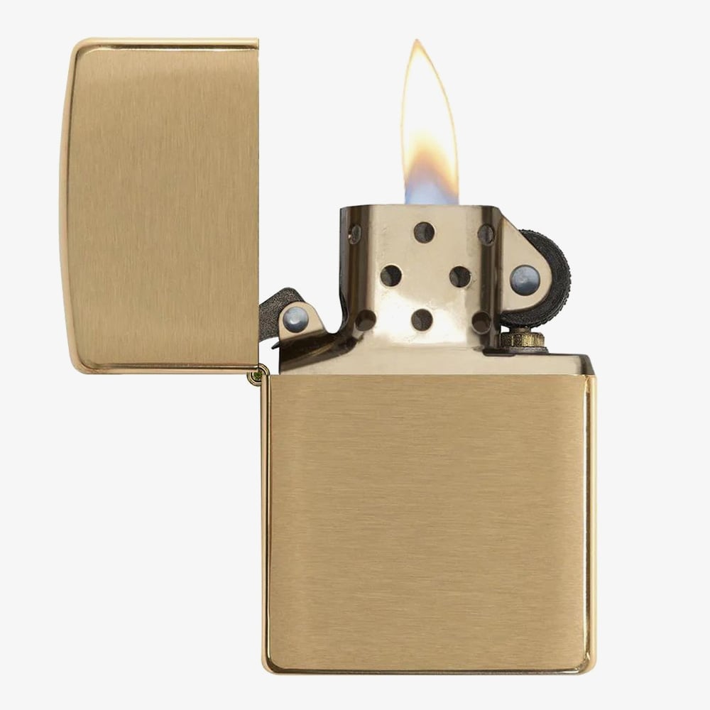 Zippo Classic Brushed Brass Lighter 204B-001189