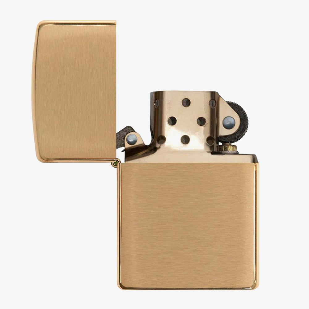 Zippo Classic Brushed Brass Lighter 204B-001189