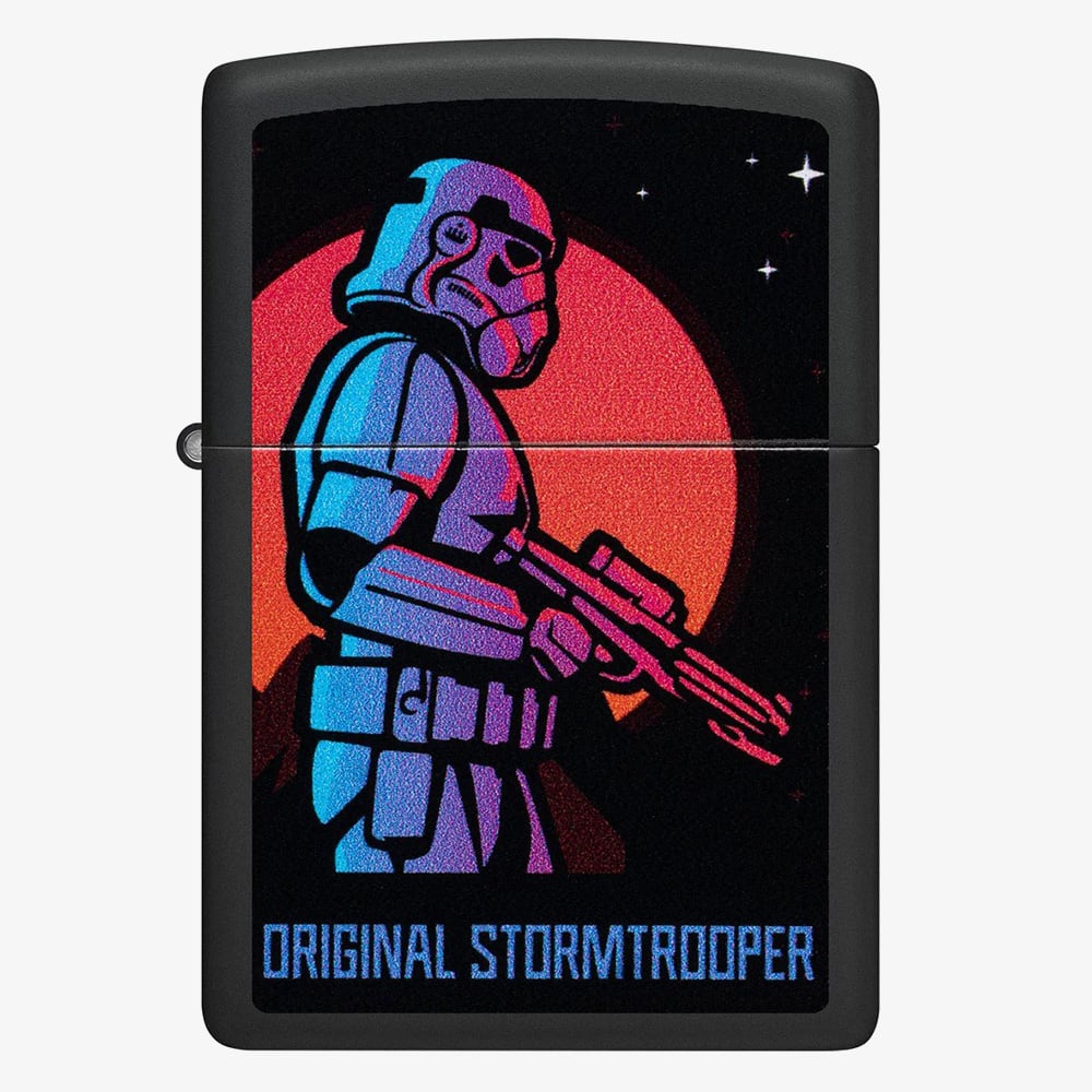 Zippo Original Stormtrooper Moon Black Matte Lighter 218-125177