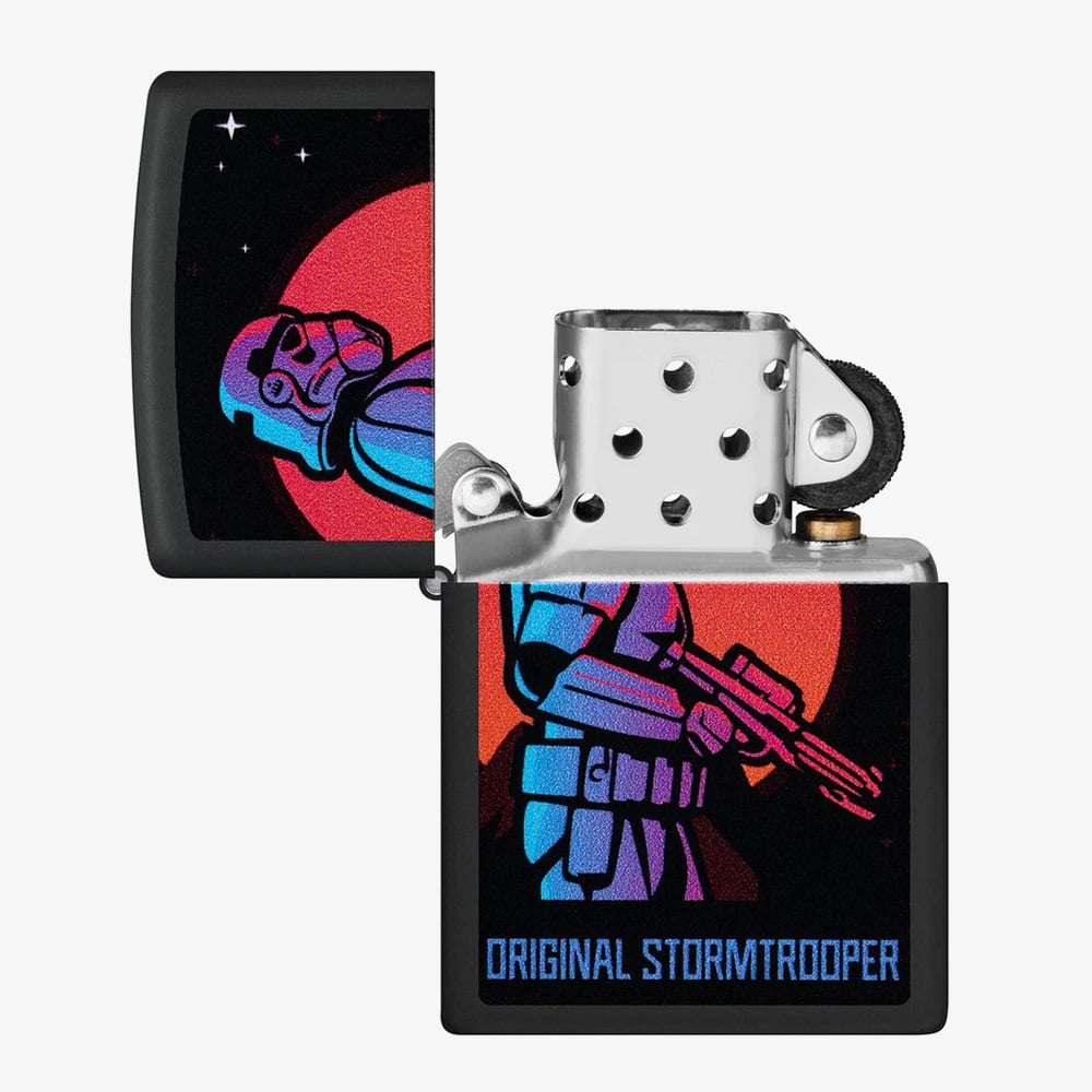 Zippo Original Stormtrooper Moon Black Matte Lighter 218-125177