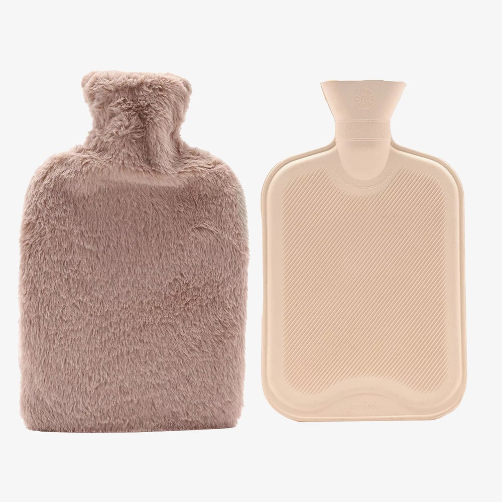 Sophia Faux Fur Taupe 1.7L Hot Water Bottle SP3660