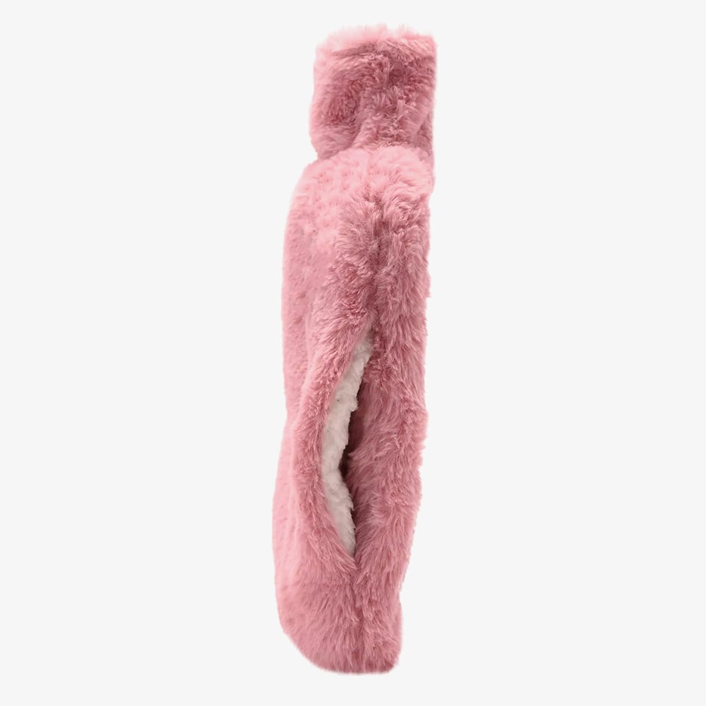 Sophia Faux Fur Pink 1.7L Muff Hot Water Bottle SP3659
