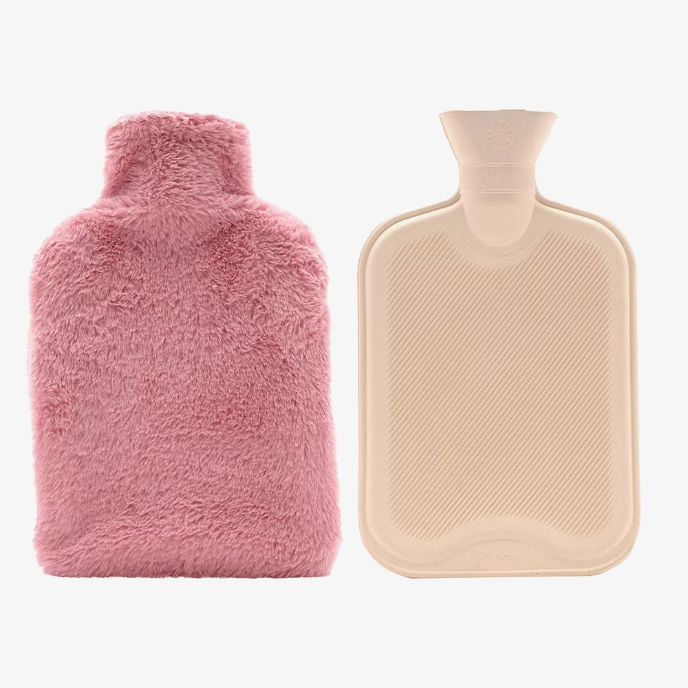 Sophia Faux Fur Pink 1.7L Muff Hot Water Bottle SP3659
