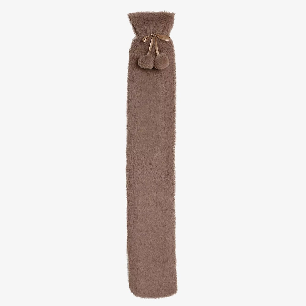 Sophia Faux Fur Taupe 1.7L Long Hot Water Bottle SP3664