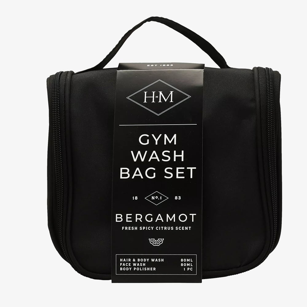 Harvey Makin Mens Gym Wash Bag Gift Set HM2558