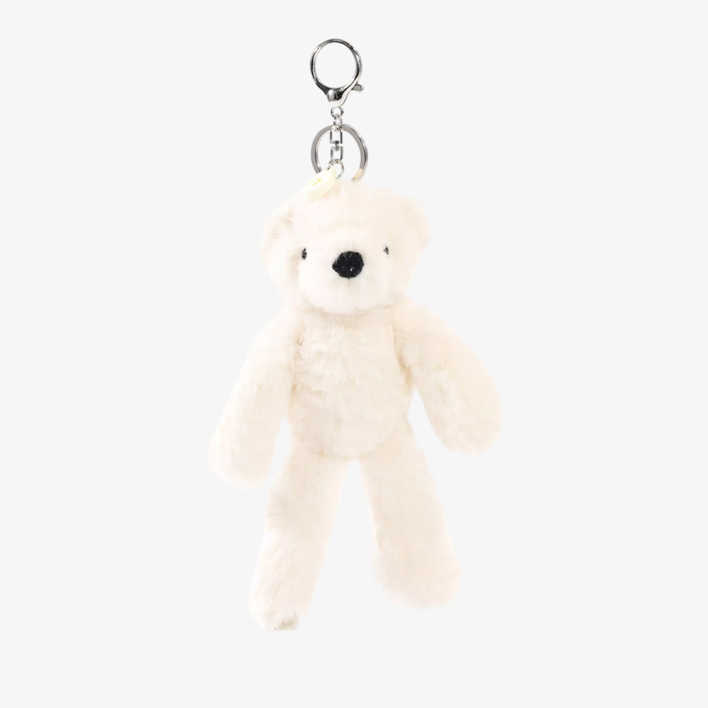Lola The Bear Cream Plush Keyring SOF150
