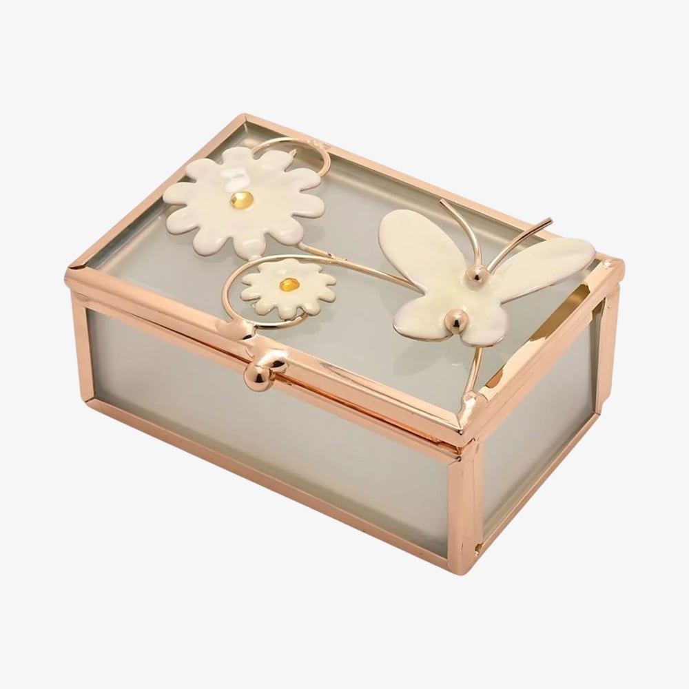 Champagne Meadow Rectangular Trinket Box SP3494RTB