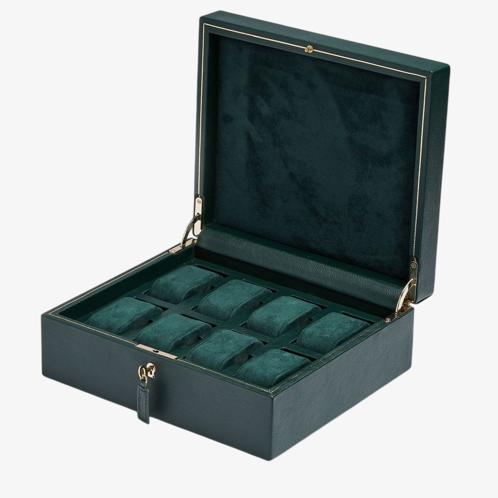 WOLF British Racing 8 Piece Green Watch Box 792641
