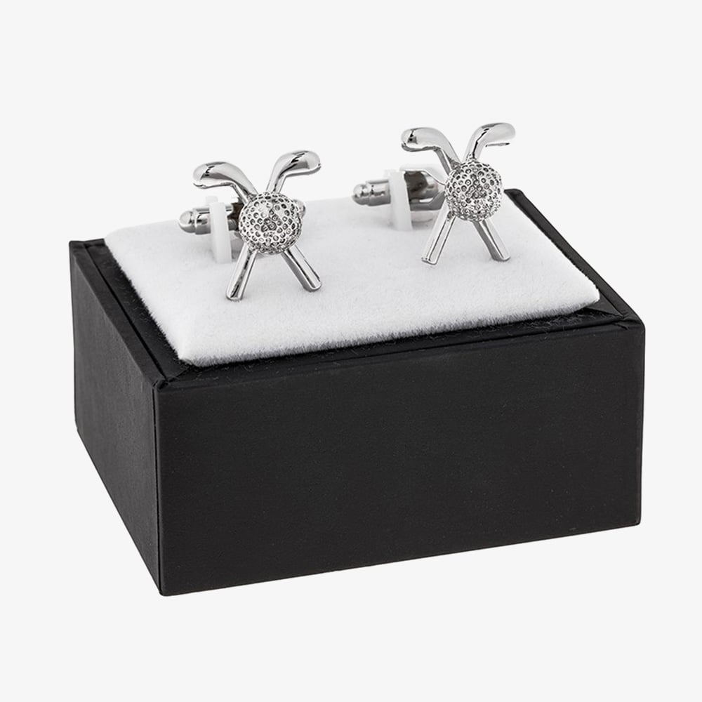 Equilibrium Silver Plated Golf Cufflinks 279764