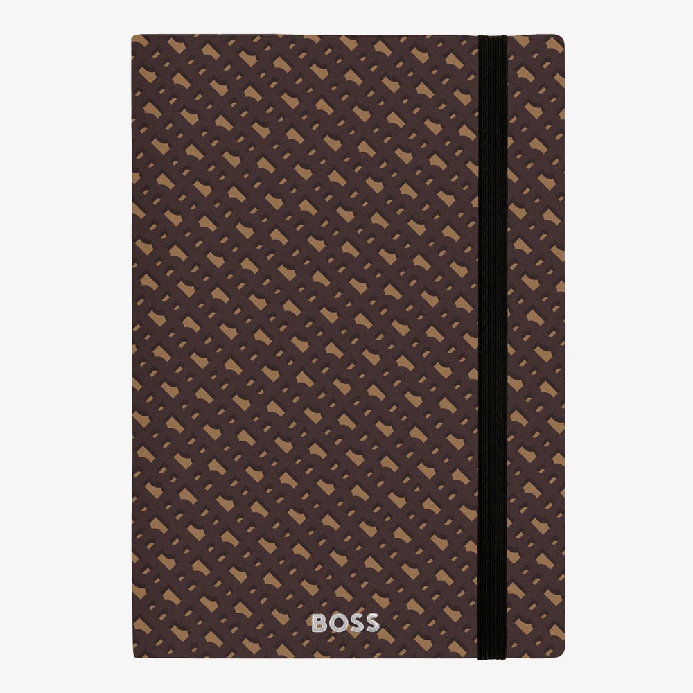 BOSS Monogram Camel Lined A5 Notebook HNH412XL