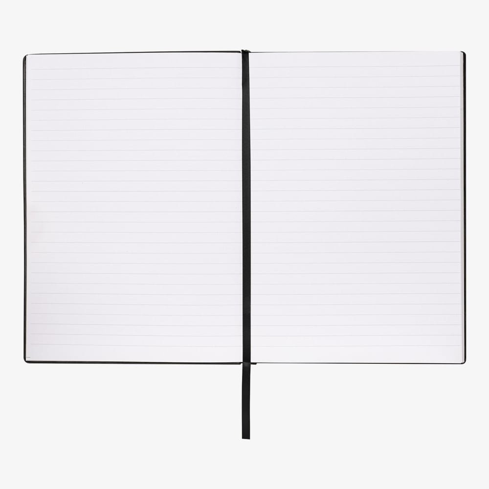 BOSS Checkered Black Lined A5 Notebook HNH624AL