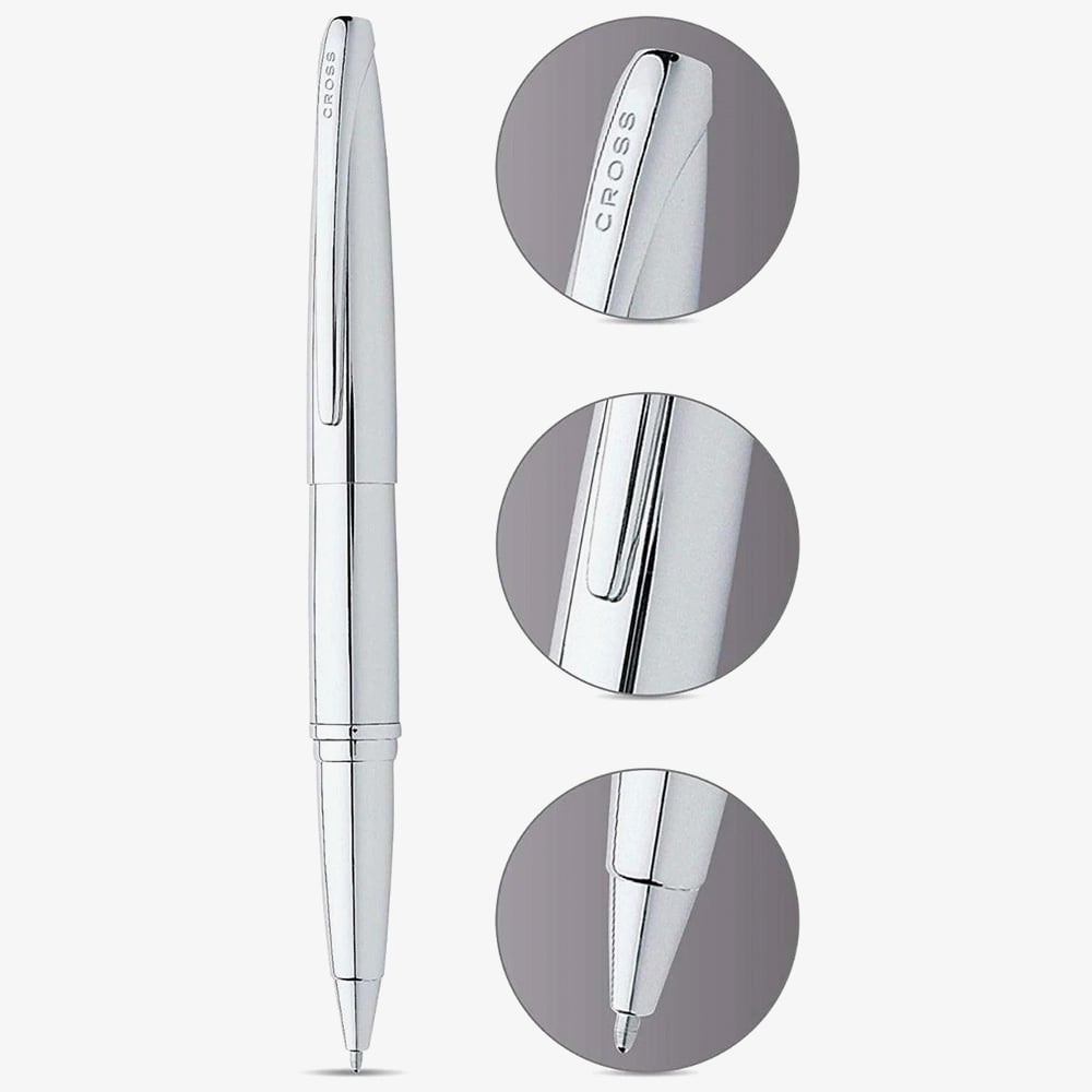 Cross ATX Pure Chrome Rollerball Pen AT885-2