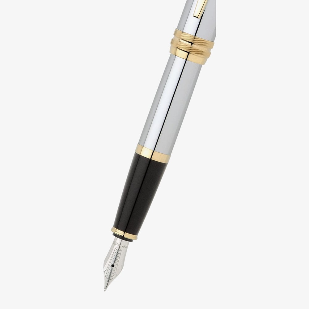 Cross Bailey Medalist Stainless Steel Medium Nib Fountain Pen AT0456-6MS