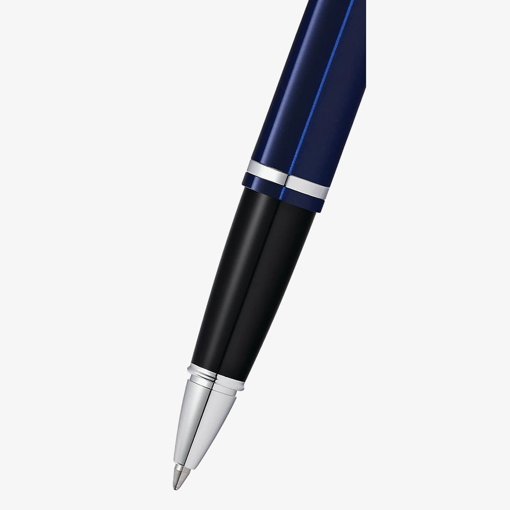 Cross Calais Chrome & Blue Lacquer Rollerball Pen AT0115-3