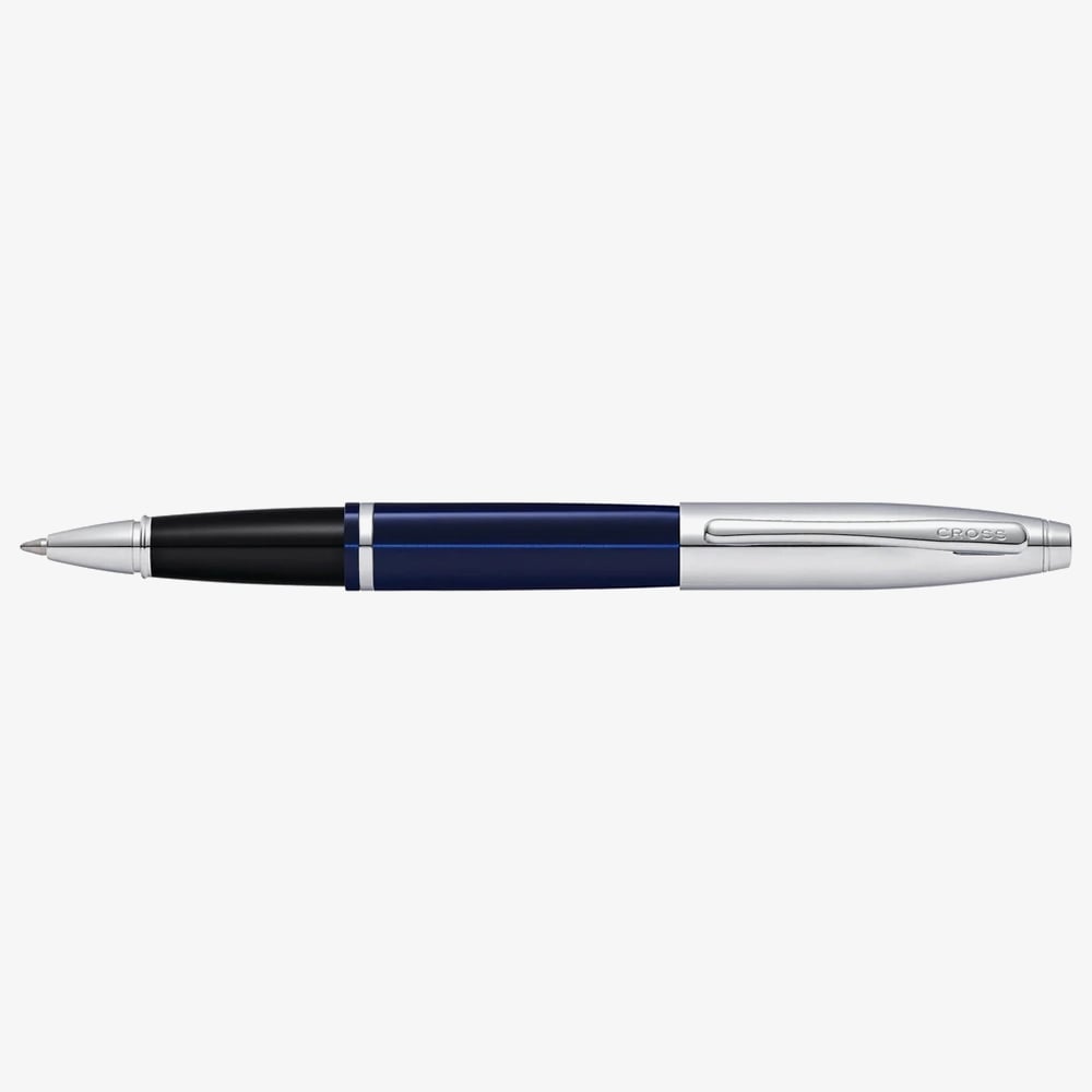 Cross Calais Chrome & Blue Lacquer Rollerball Pen AT0115-3