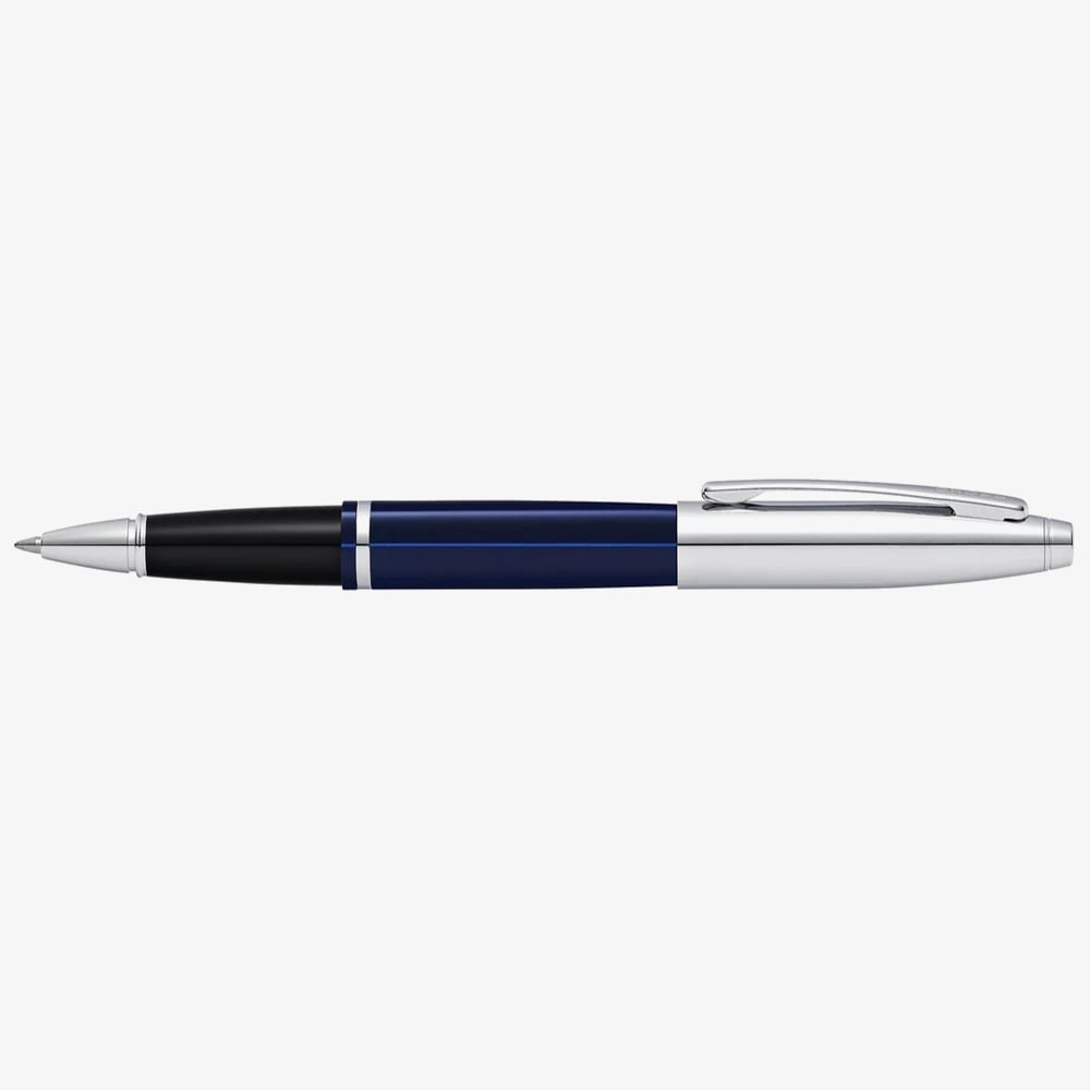 Cross Calais Chrome & Blue Lacquer Rollerball Pen AT0115-3