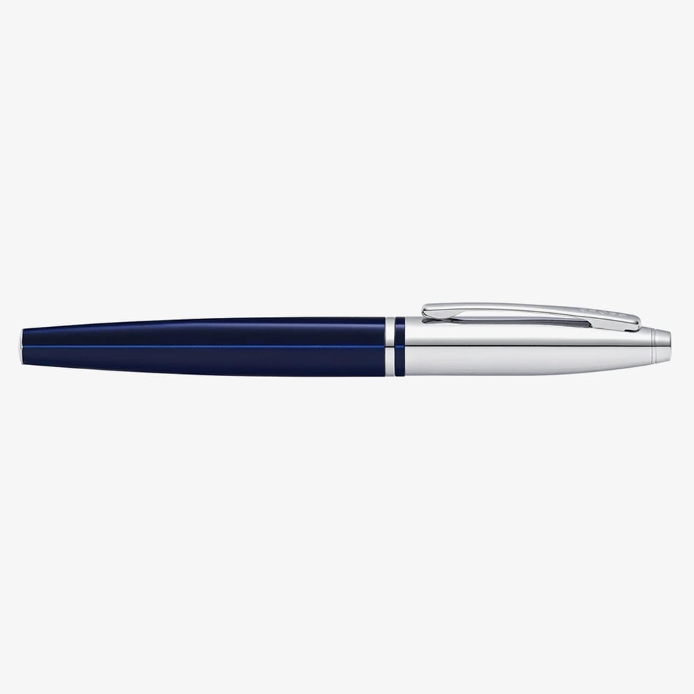 Cross Calais Chrome & Blue Lacquer Rollerball Pen AT0115-3